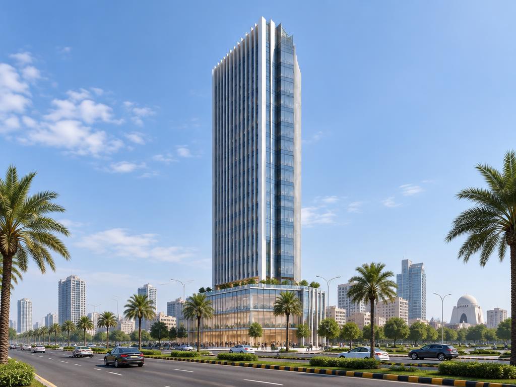 Karachi High-Rise Building, illustrative visualization